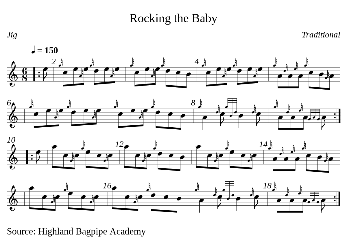 Rocking the Baby par Valentin