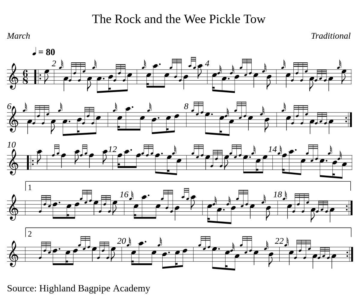 The Rock and the Wee Pickle Tow par Valentin