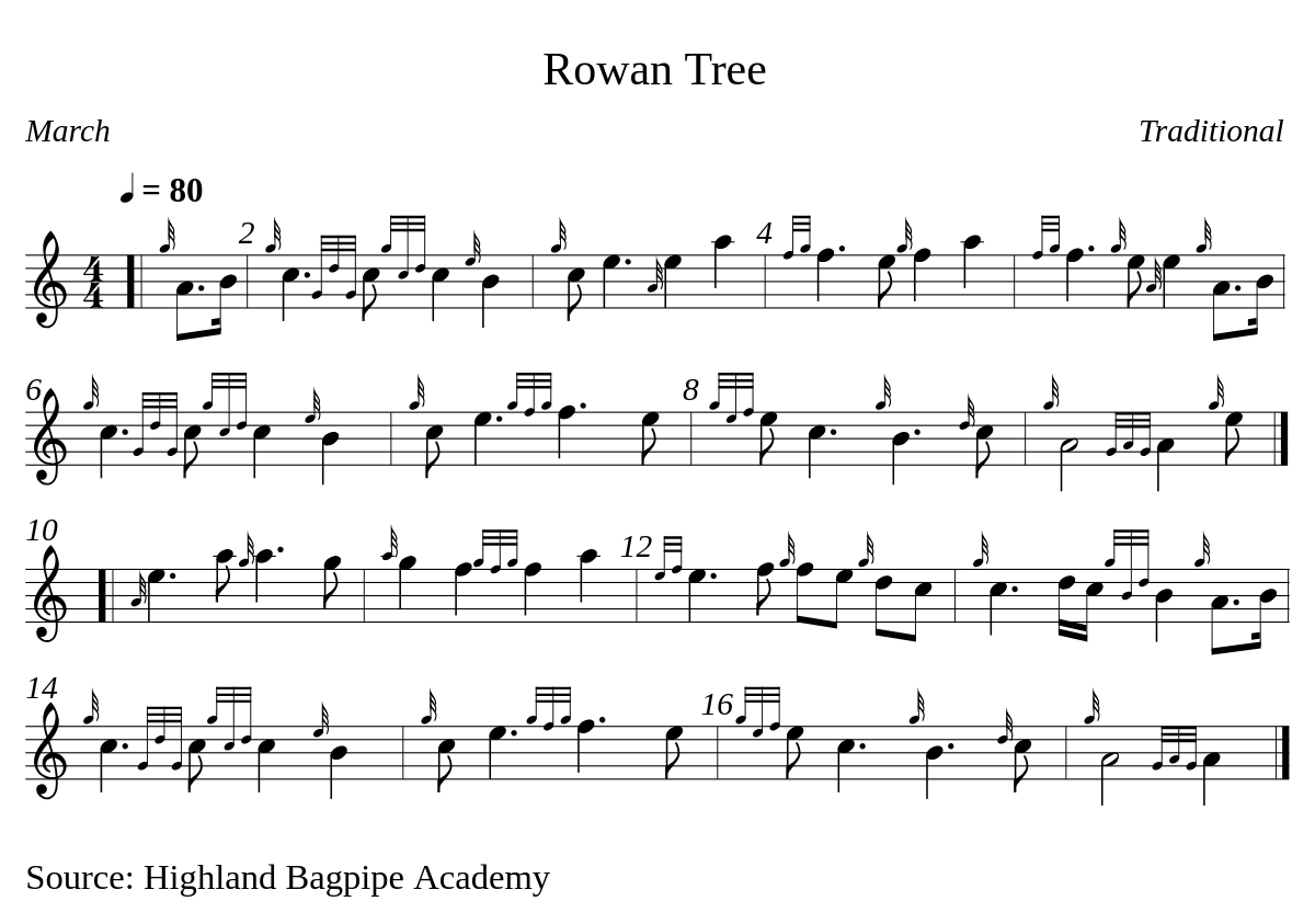 Rowan Tree par Valentin