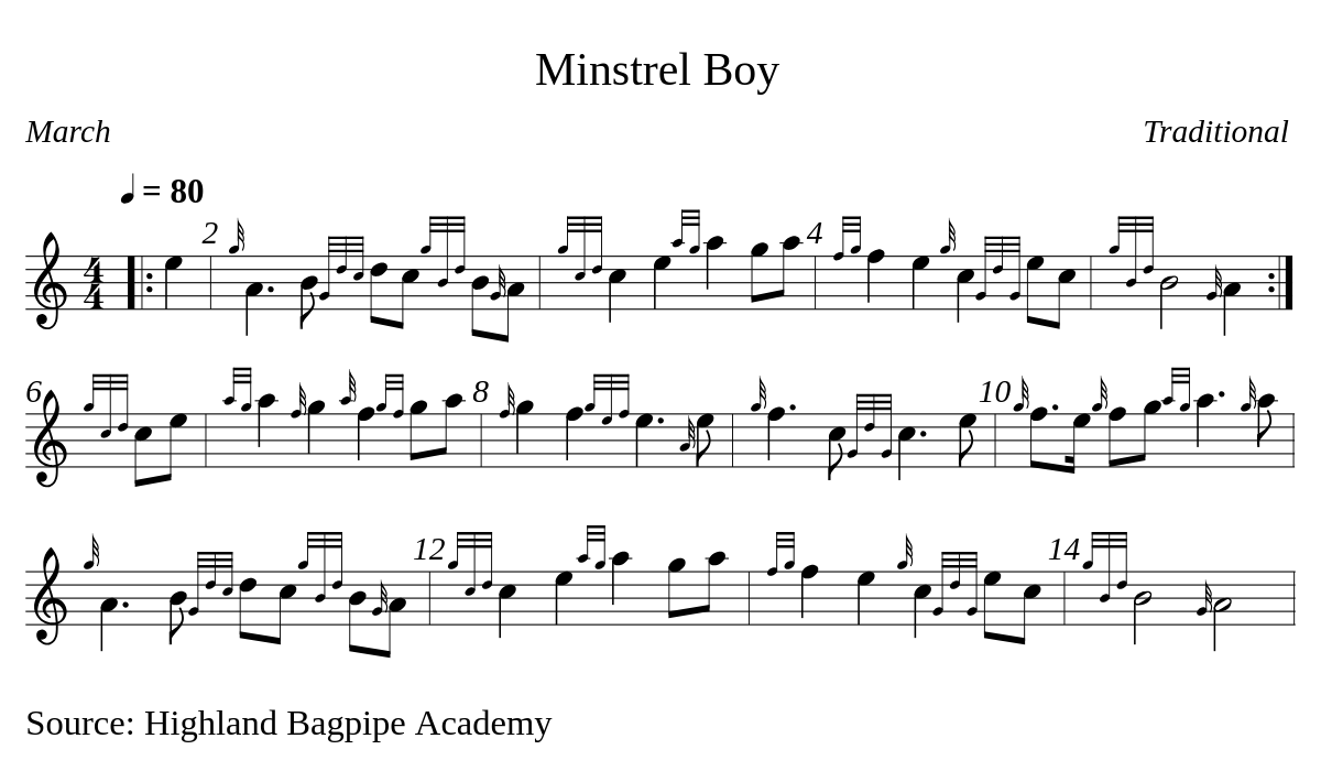 Minstrel Boy par Valentin