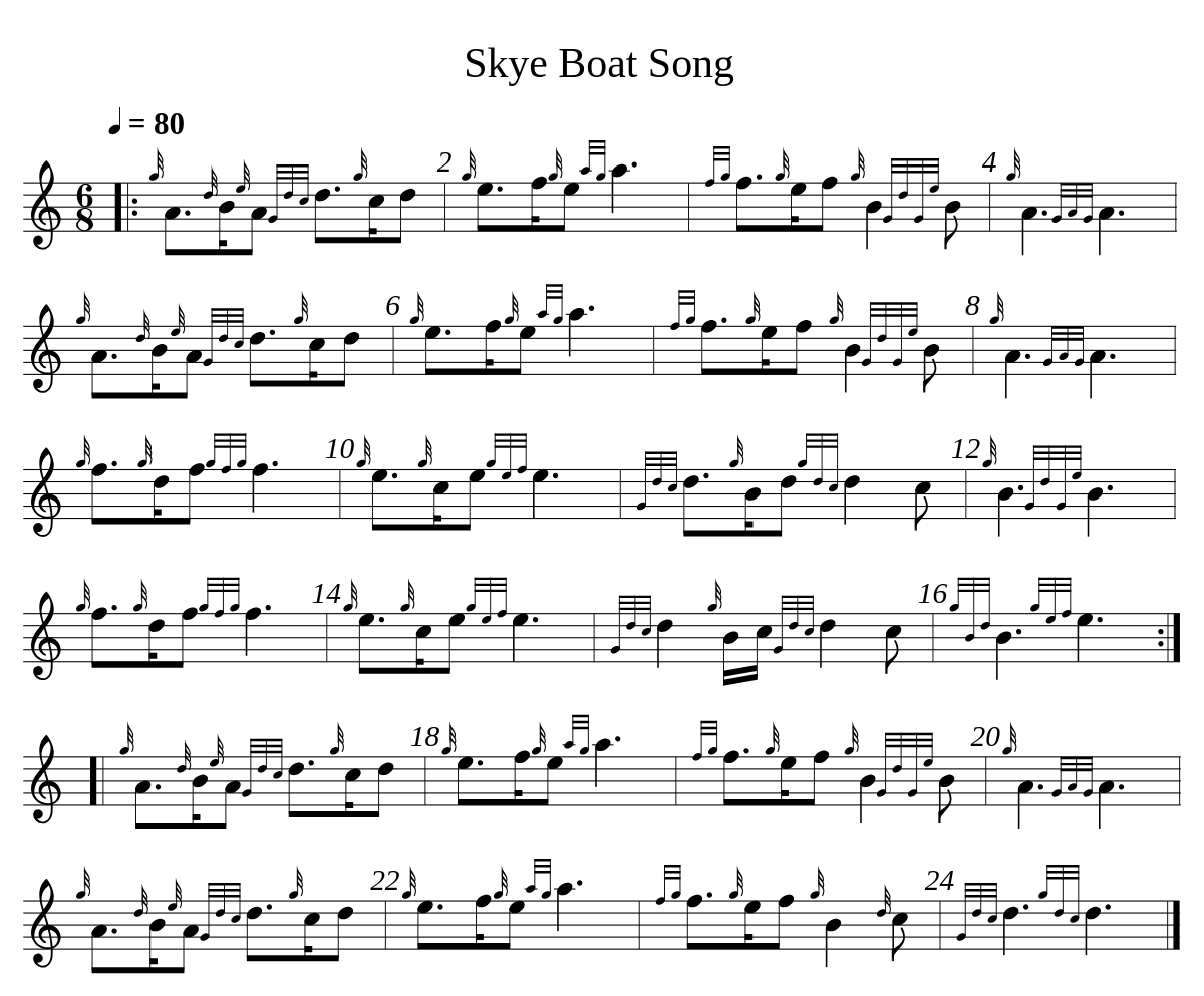 Skye Boat Song par Valentin