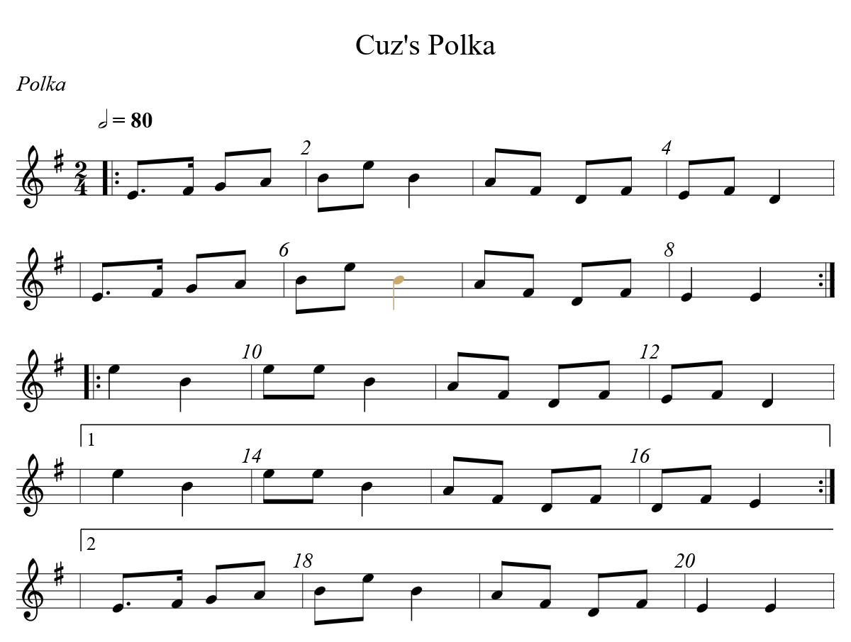 Cuz's Polka par Julien