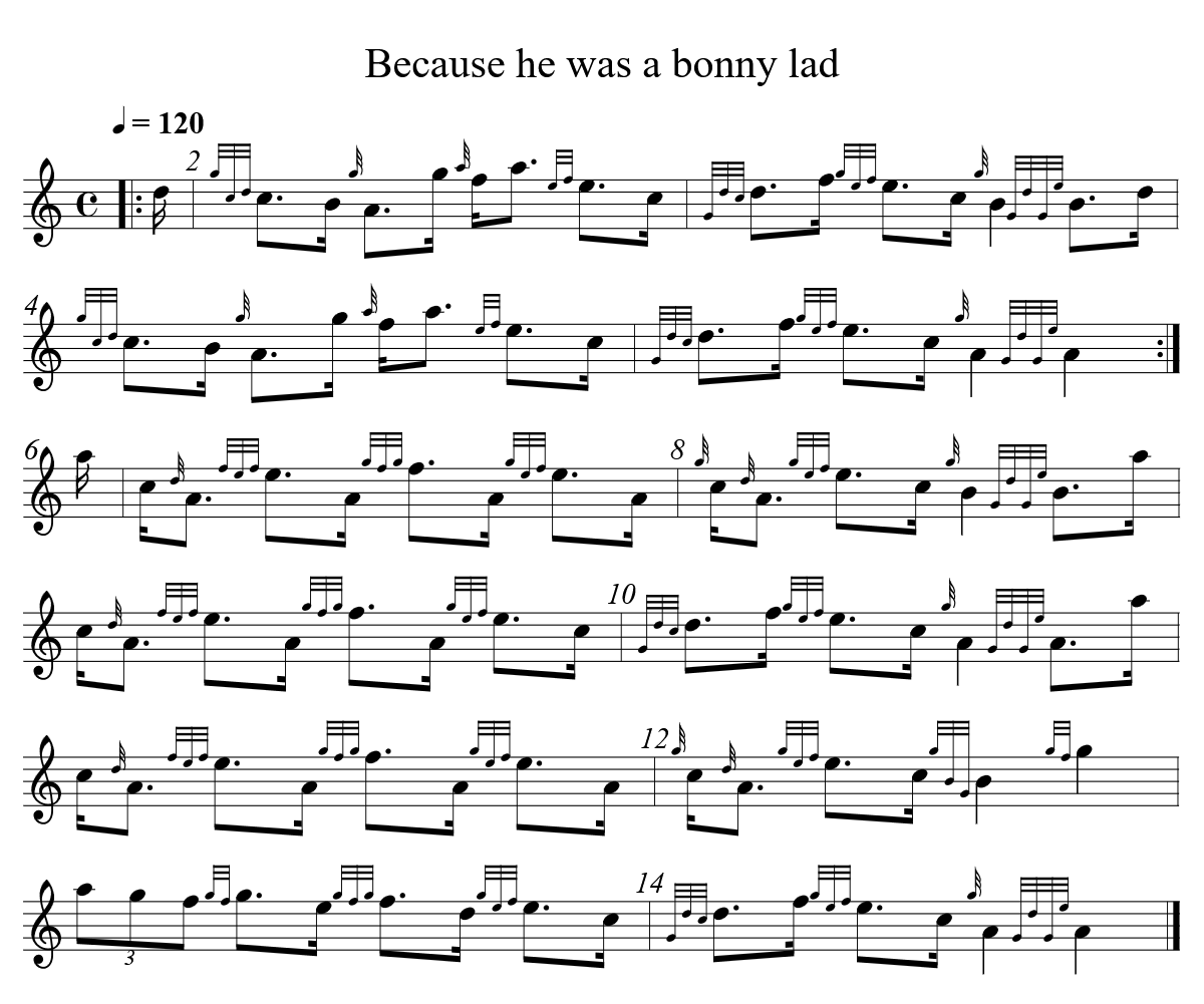Because he was a bonny lad par Julien