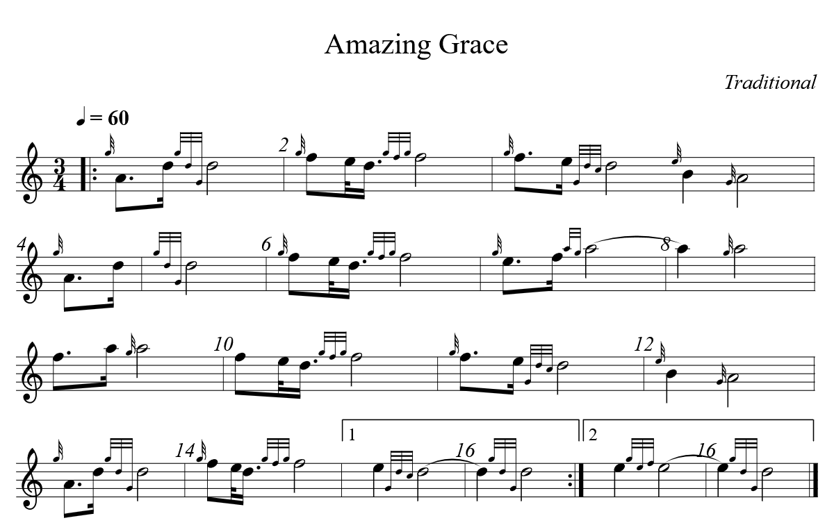 Amazing Grace par Julien