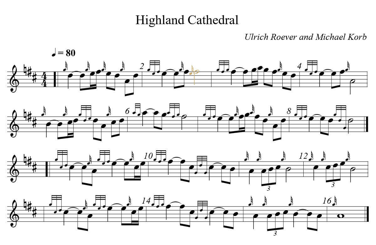 Highland Cathedral par Julien