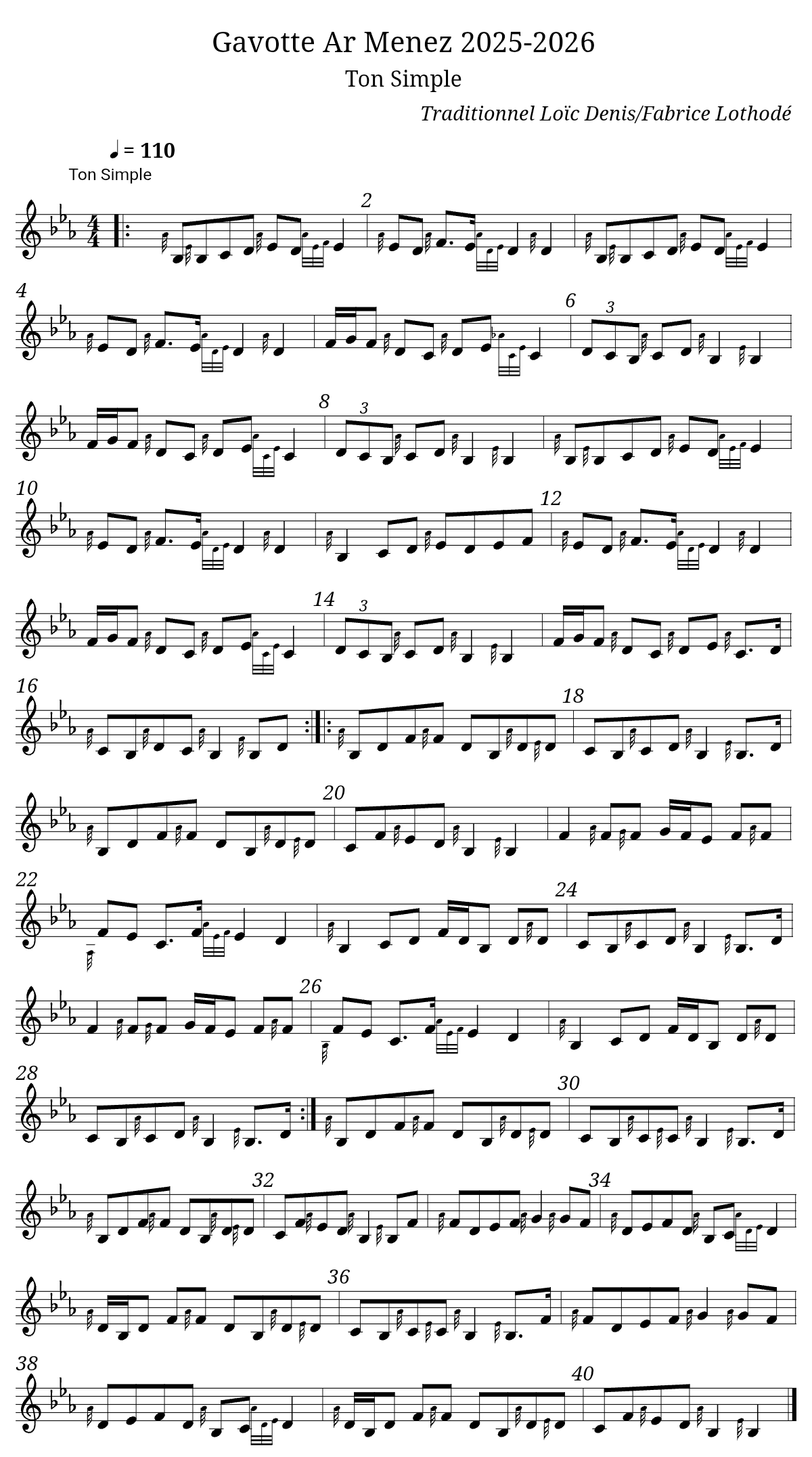 Gavotte Ar Menez 2025-2026 par Valentin