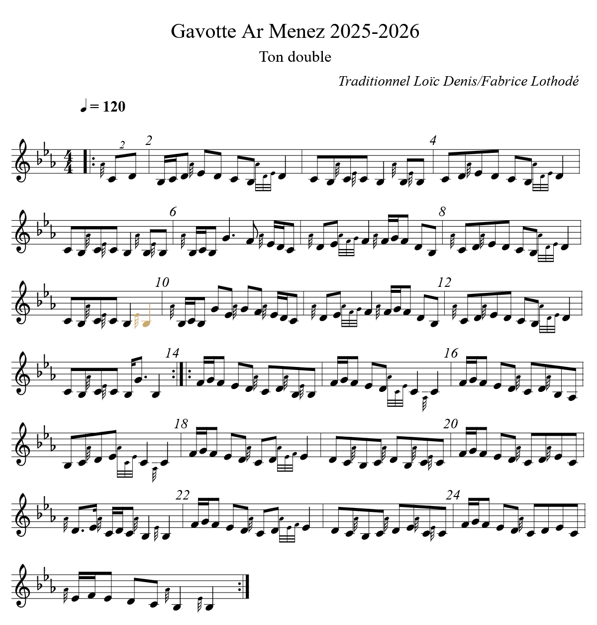 Gavotte Ar Menez 2025-2026 par Valentin