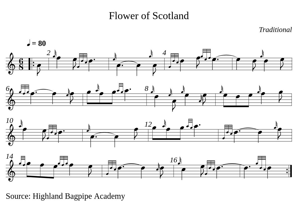 Flower of Scotland par Valentin