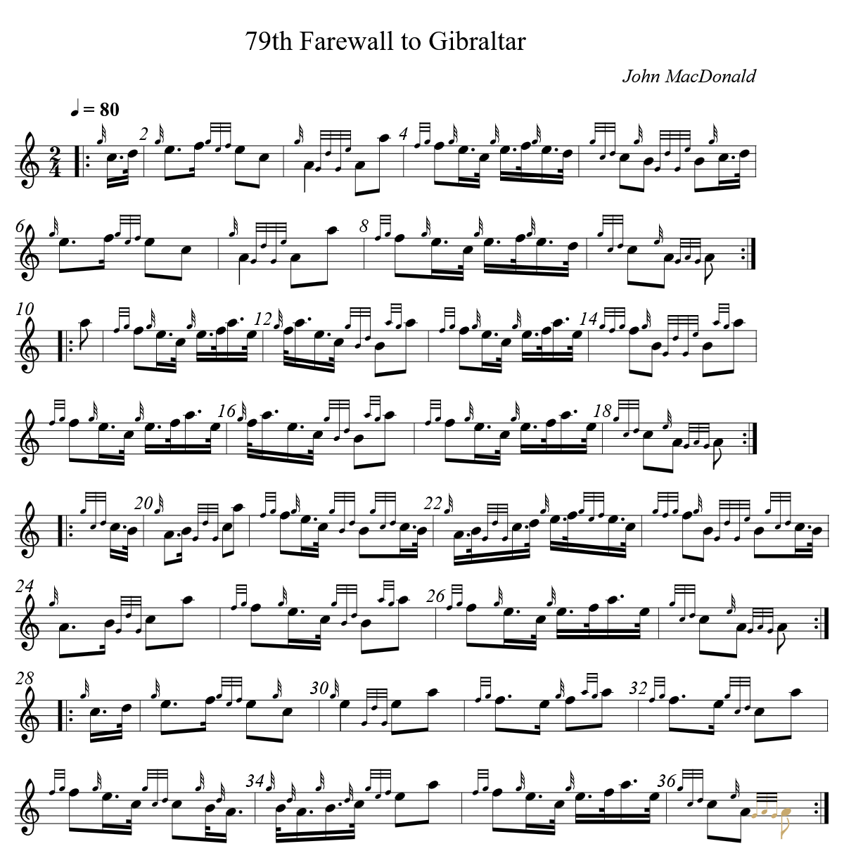 79th Farewall to Gibraltar par Julien
