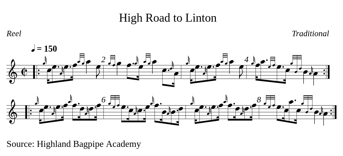 High Road to Linton par Valentin
